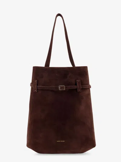 Manu Atelier Tote Du Jour Suede Shoulder Bag