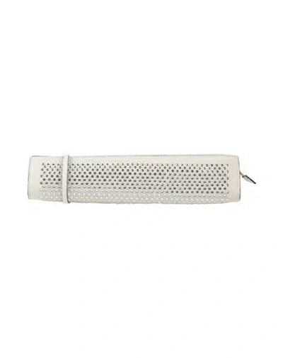 Manu Atelier Woman Cross-body Bag Off White Size - Leather