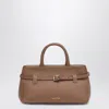 Manu Atelier Le Cambon 25 Mocha Mousse Bag In Suede In Brown