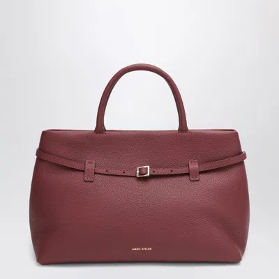 Manu Atelier Women's Le Cambon 35 Bag In Suede In White