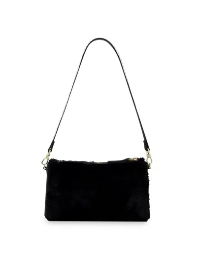 MANU ATELIER WOMEN'S MINI PRISM BAG IN BLACK LEATHER