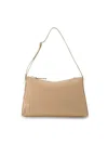 Manu Atelier Women's Prism Leather Shoulder Bag In Beige