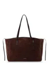 Manu Atelier Shoulder Bag Xl Du Jour In Suede In Brown