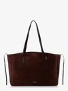 Manu Atelier Shoulder Bag Xl Du Jour In Suede In Brown