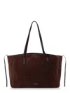Manu Atelier Shoulder Bag Xl Du Jour In Suede In Brown