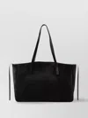 Manu Atelier Shoulder Bag Xl Du Jour In Suede In Black