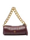Manu Atelier Xx Mini Cylinder Shoulder Bag In Red