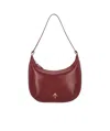 Manu Atelier Zipper Shoulder Bag In Red