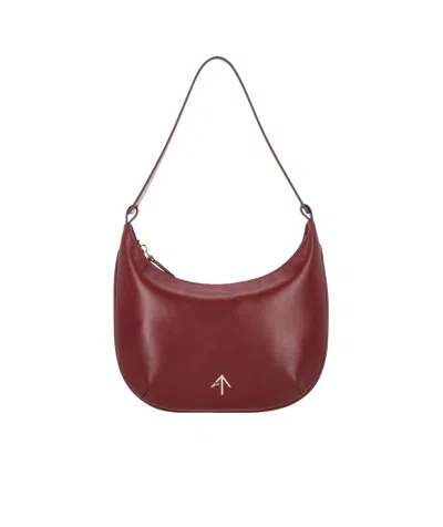 Manu Atelier Zipper Shoulder Bag In Red