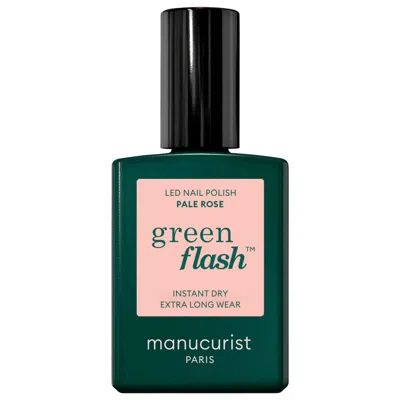Manucurist Green Flash Led Gel Nail Polish Color, Non-toxic Nail Polish Pale Rose 0.5 Oz/15 ml In Pink