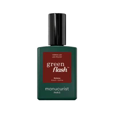 Manucurist Green Flash Led Gel Nail Polish, Non-toxic Nail Polish - Boheme In Transparent