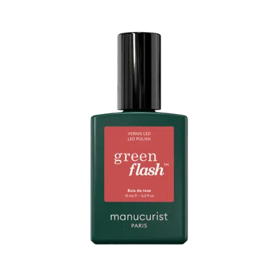 Manucurist Green Flash Led Gel Nail Polish, Non-toxic Nail Polish - Bois De Rose In Transparent