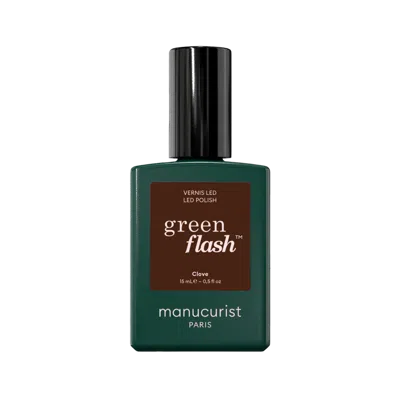 Manucurist Green Flash Led Gel Nail Polish, Non-toxic Nail Polish - Clove In Transparent