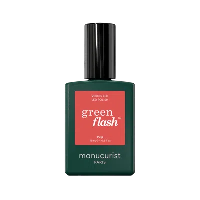 Manucurist Green Flash Led Gel Nail Polish, Non-toxic Nail Polish - Pulp In Transparent