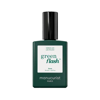 Manucurist Green Flash Led Gel Nail Polish, Non-toxic Nail Polish - Snow In White