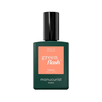 Manucurist Green Flash Led Gel Nail Polish, Non-toxic Nail Polish - Tangerine In Transparent