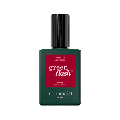Manucurist Green Flash Led Gel Nail Polish, Non-toxic Nail Polish - Violeta In Transparent