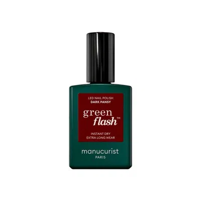 Manucurist Green Flash Led Gel Polish - Dark Pansy