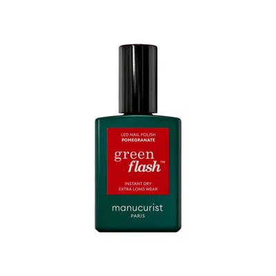 Manucurist Green Flash Led Gel Polish - Pomegranate In Red