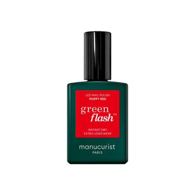 Manucurist Green Flash Led Gel Polish - Poppy Red