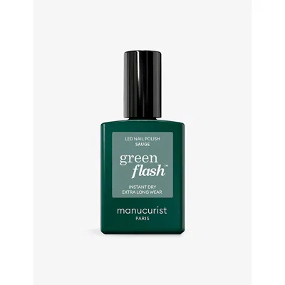 Manucurist Green Flash™ Led Nail Polish 15ml In Sage