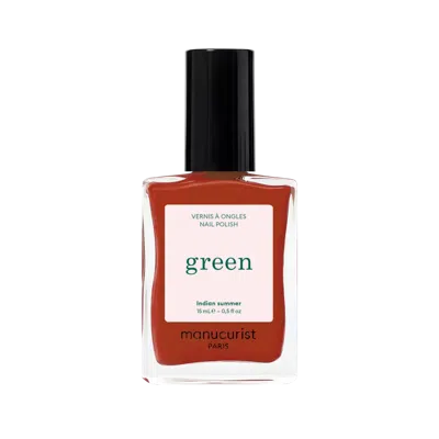 Manucurist Green Nail Polish, Quick Dry, Non-toxic Nail Polish With Gel-like Finish - Indian Summer (an Ochre R In Transparent