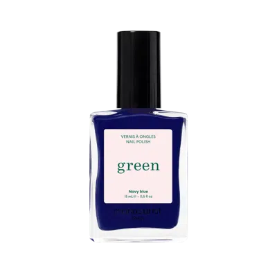 Manucurist Green Nail Polish, Quick Dry, Non-toxic Nail Polish With Gel-like Finish - Navy Blue