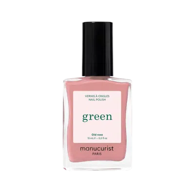 Manucurist Green Nail Polish, Quick Dry, Non-toxic Nail Polish With Gel-like Finish - Old Rose ( A Powder Pink)
