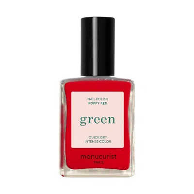 Manucurist Green Natural Nail Polish In Red