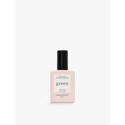 Manucurist Green Sunshine Top Coat Nail Polish 15ml In White