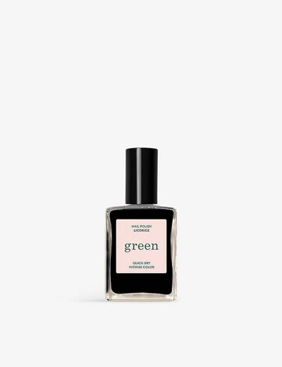 Manucurist Licorice Green Old Rose Nail Polish 15ml In White