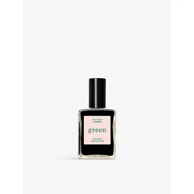 Manucurist Licorice Green Old Rose Nail Polish 15ml In Black