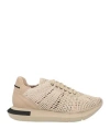 Manuel Barcelò Manuel Barceló Woman Sneakers Beige Size 6 Natural Raffia, Leather