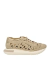 Manuel Barcelò Manuel Barceló Woman Sneakers Beige Size 6 Textile Fibers