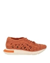 Manuel Barcelò Manuel Barceló Woman Sneakers Rust Size 7 Textile Fibers In Red