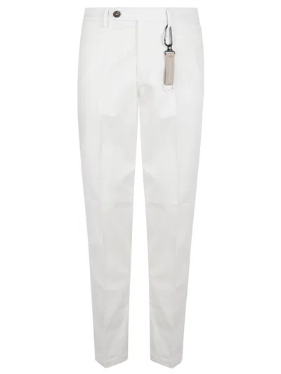 Manuel Ritz American Pocket Trousers In White