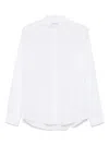 Manuel Ritz Band-collar Shirt In White