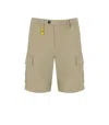 Manuel Ritz Beige Cargo Bermuda Shorts