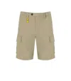 Manuel Ritz Beige Cargo Bermuda Shorts
