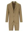 Manuel Ritz Beige Pinstripe Single-breasted Suit