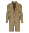 Manuel Ritz Beige Pinstripe Single-breasted Suit