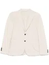 Manuel Ritz Beige Single Breasted Blazer In Nude