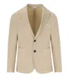 Manuel Ritz Beige Single Breasted Jacket In Neutral