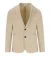 Manuel Ritz Beige Single Breasted Jacket In Neutral