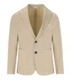 Manuel Ritz Beige Single Breasted Jacket In Neutral