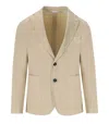 Manuel Ritz Beige Single Breasted Jacket In Neutral