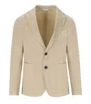 Manuel Ritz Beige Single Breasted Jacket In Multi