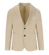 Manuel Ritz Beige Single Breasted Jacket In Sand