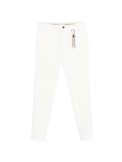 Manuel Ritz Hose Mit Logo-patch In White
