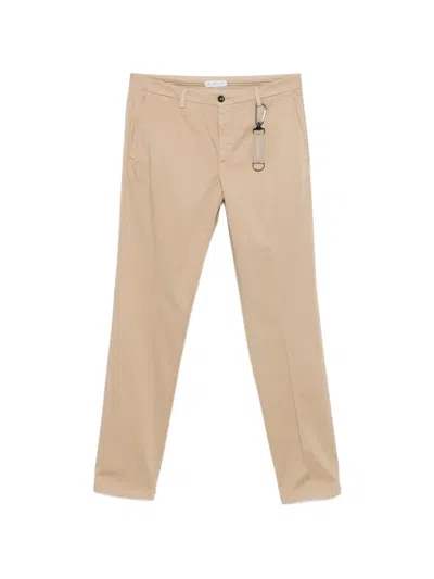 Manuel Ritz Skinny-hose Mit Gürtelschlaufen In Brown